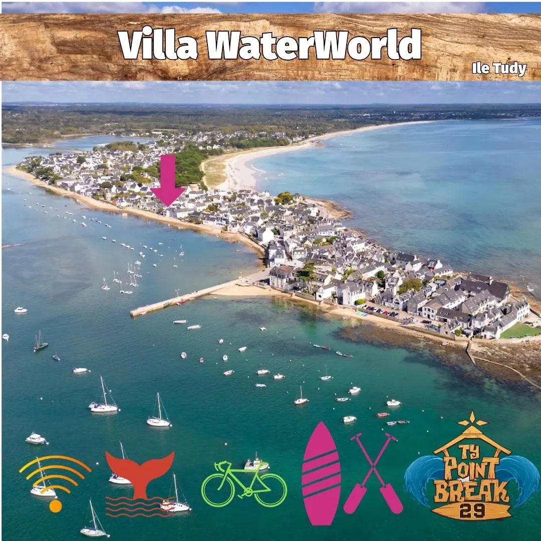 Villa D'Exception Waterworld Ile Tudy Les Pieds Dans L'Eau France